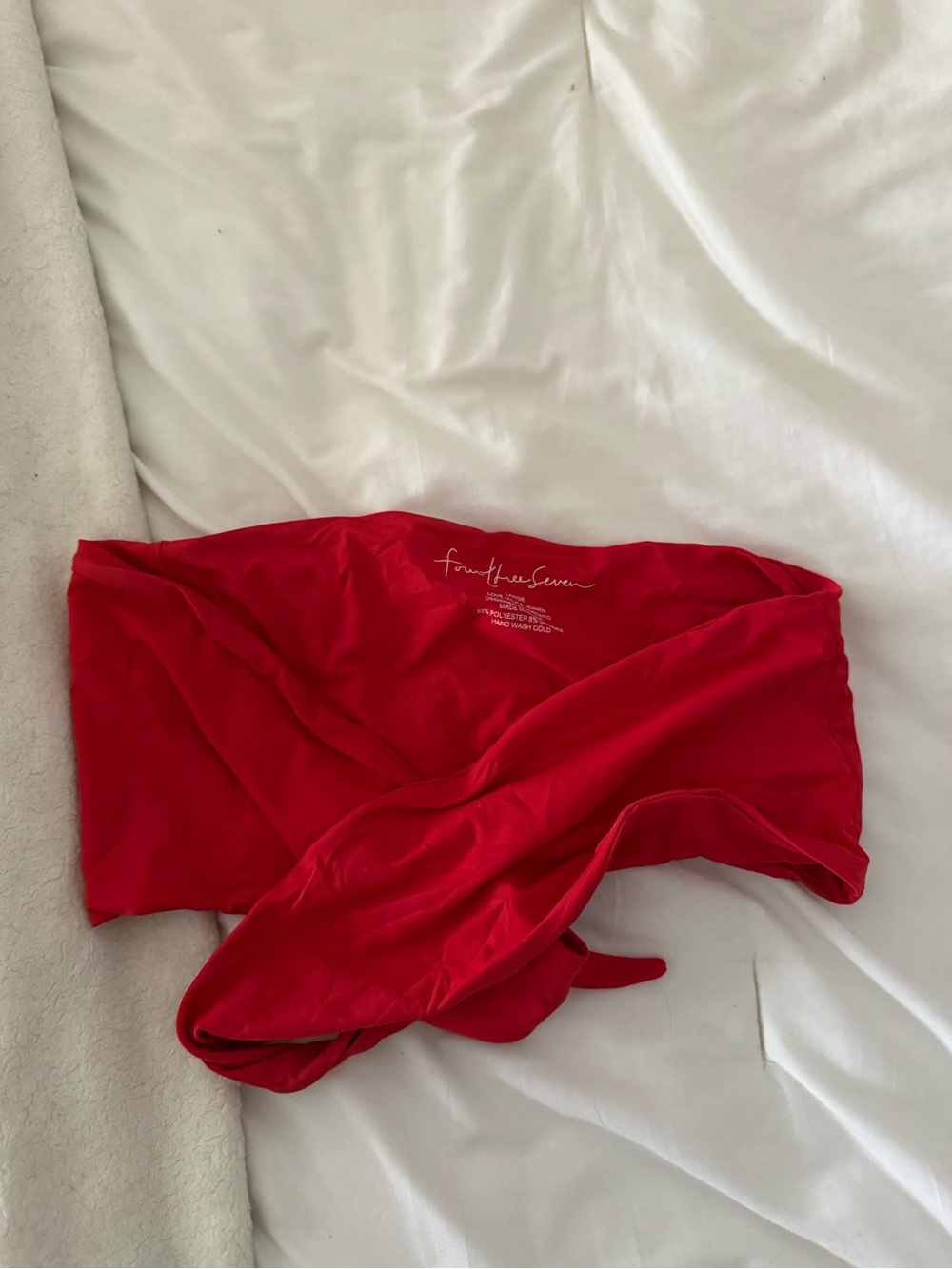 437 Red Seamless Bandeau Top & Bottoms